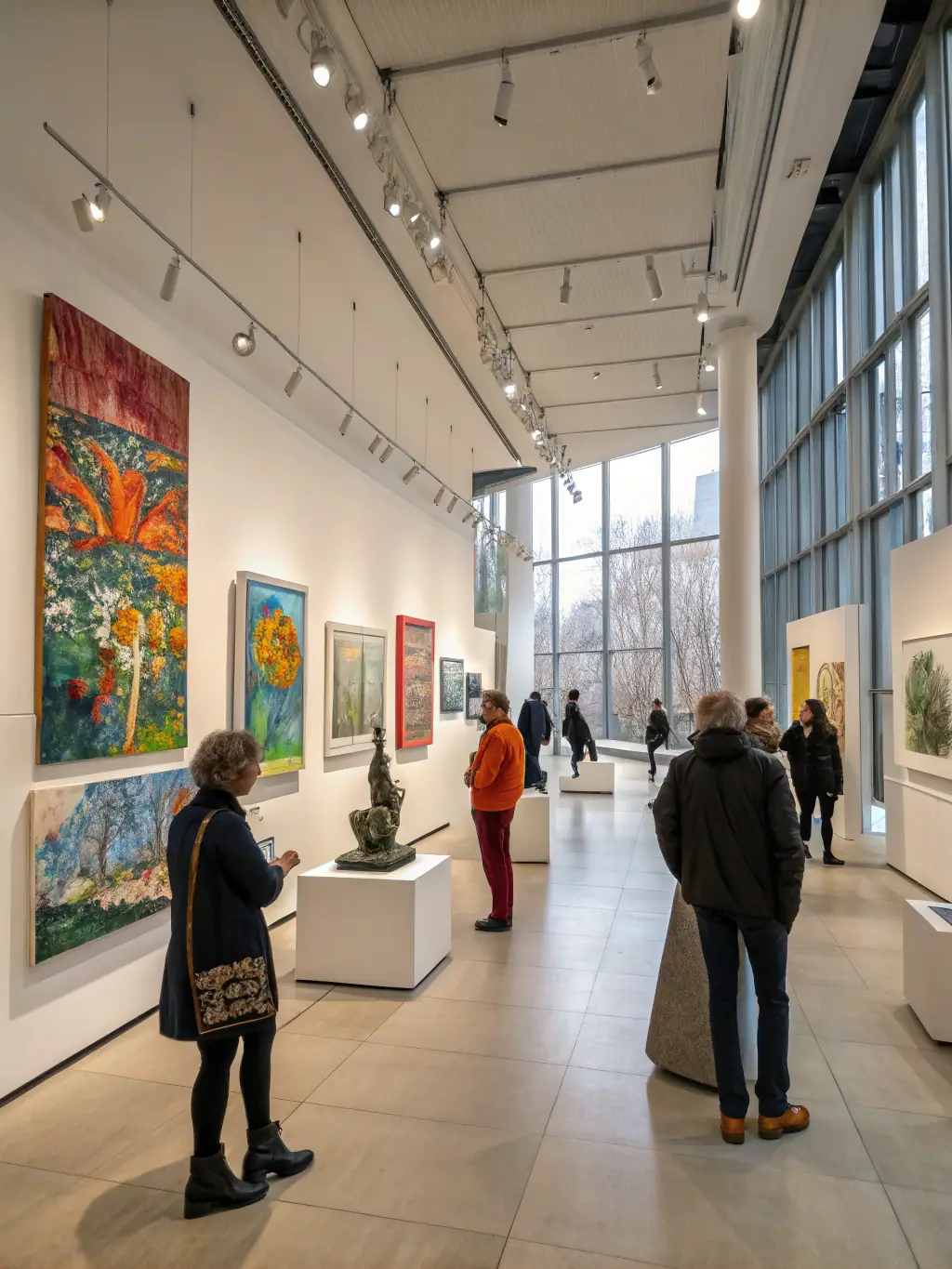 A conceptual rendering of a dedicated space in La Ciotat for Gilbert Ganteaume's art, illustrating the potential for a permanent exhibition.